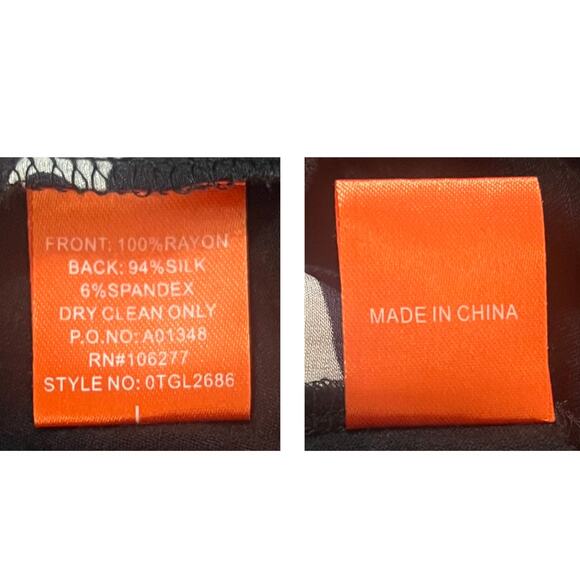 Hale Bob | Jeweled & Beaded Embellished Boho Tie-Back Tunic Top | Black | Large - Picture 9 of 9